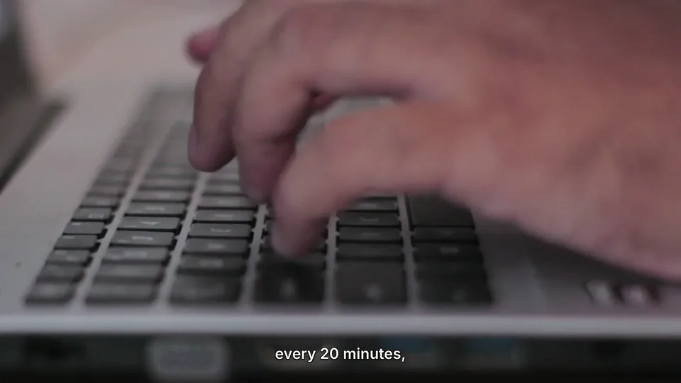 Close-up of a laptop being used